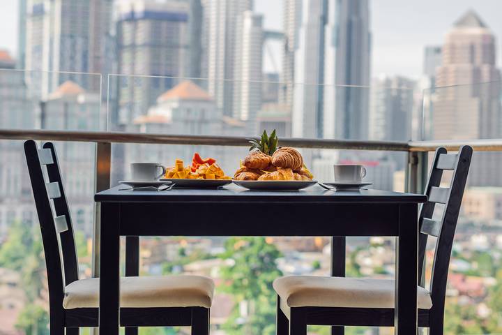室外厨卡塔尔世界杯完整赛程房是公寓阳台改造的绝佳主意。